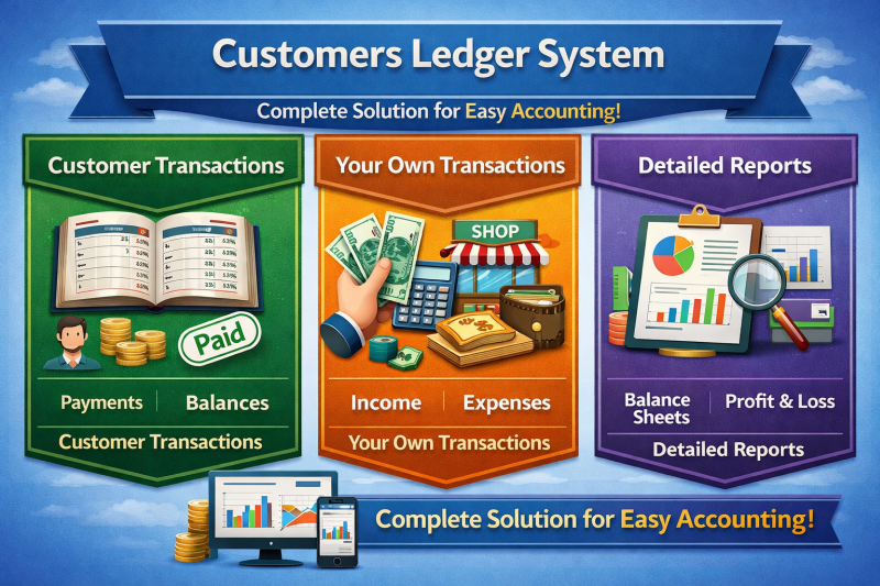 Customers Ledger System – Complete Solution for Smart Business Accounting